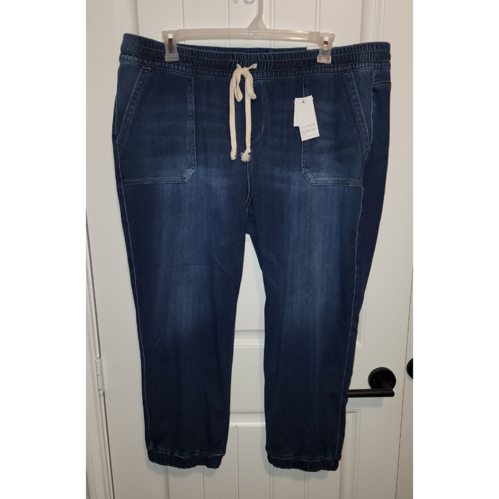 Lane Bryant signature fit boyfriend jogger style elastic tie waist NEW size 20